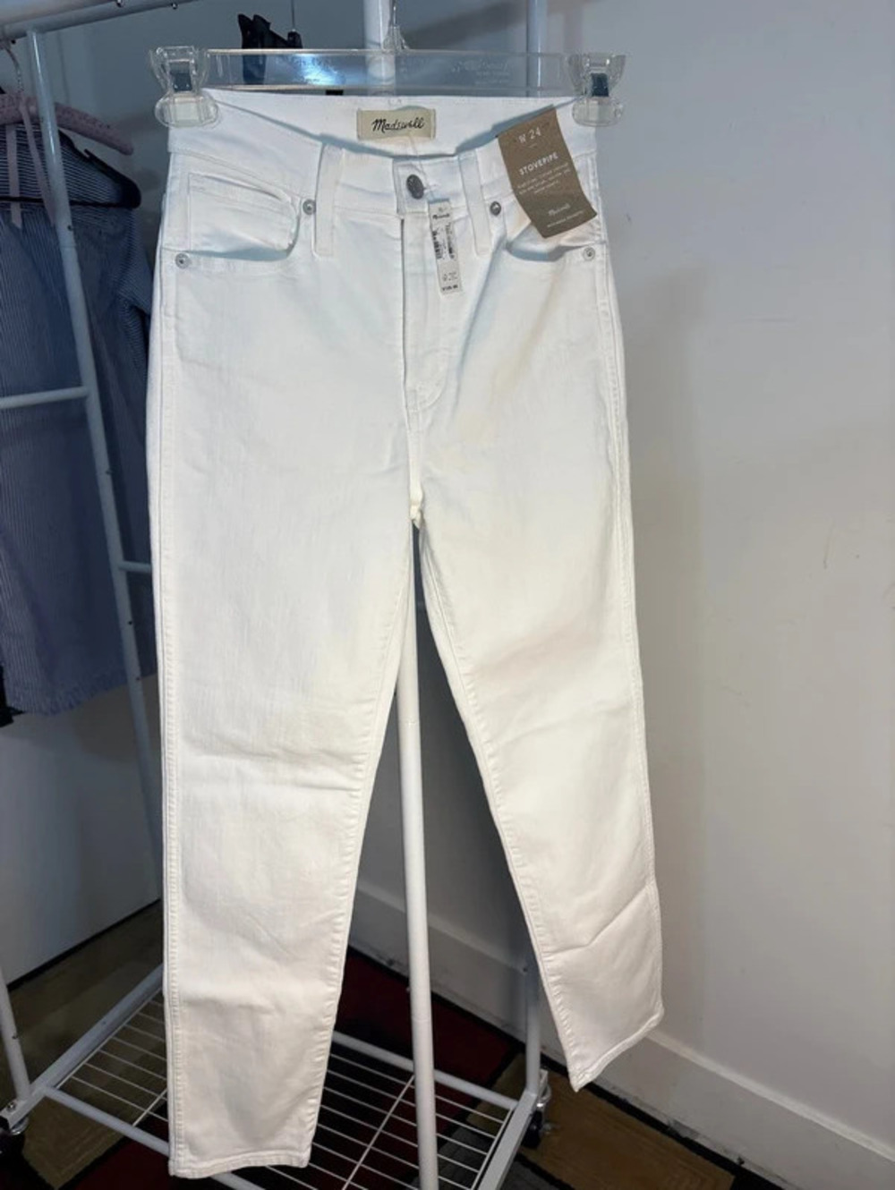 NWT Madewell stovepipe Jeans Sz 24 straight leg W26” L29”